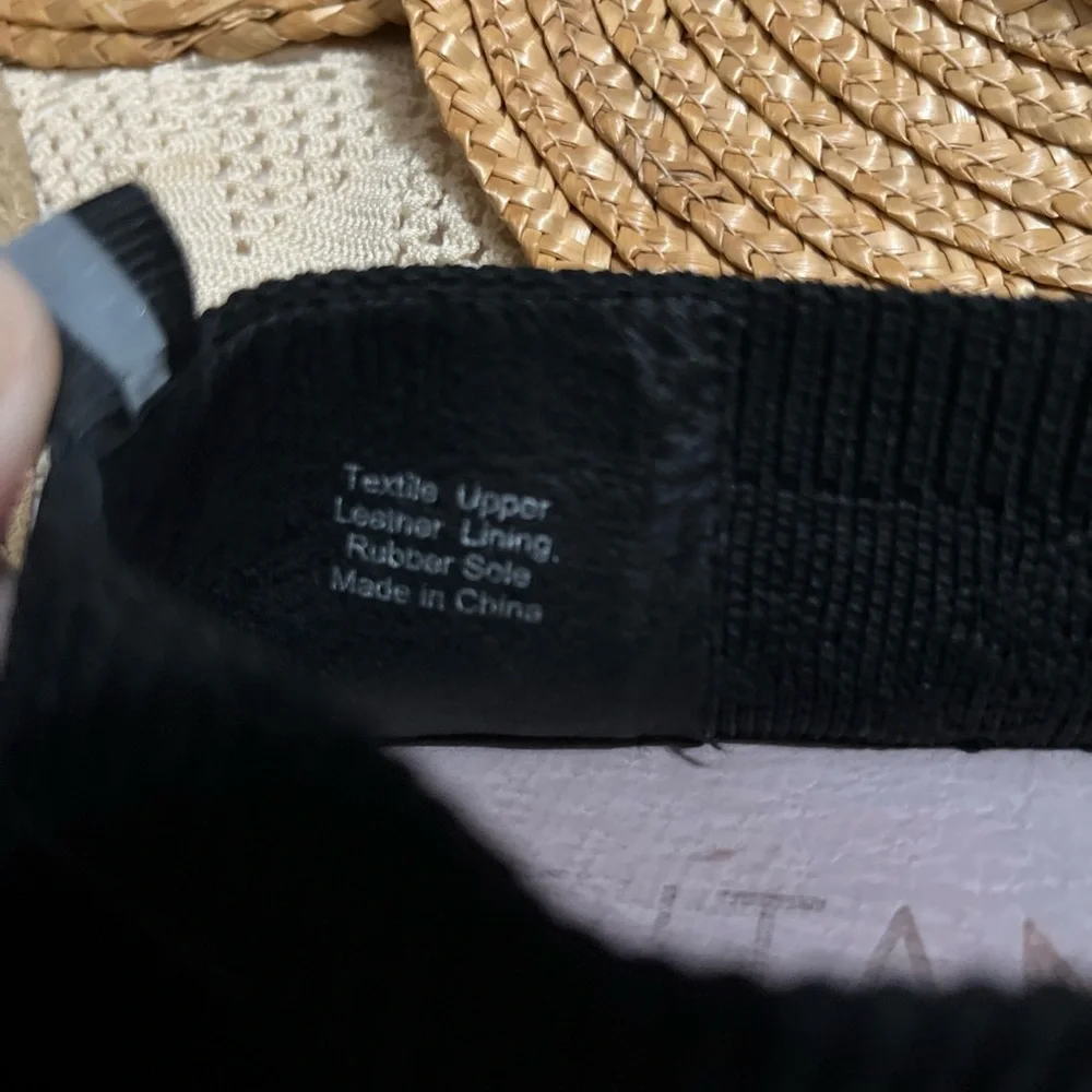 Black‎ Stretch Espadrille Flats